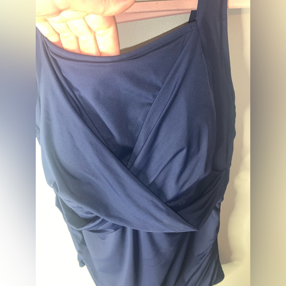 One piece navy blue bathing suit women’s